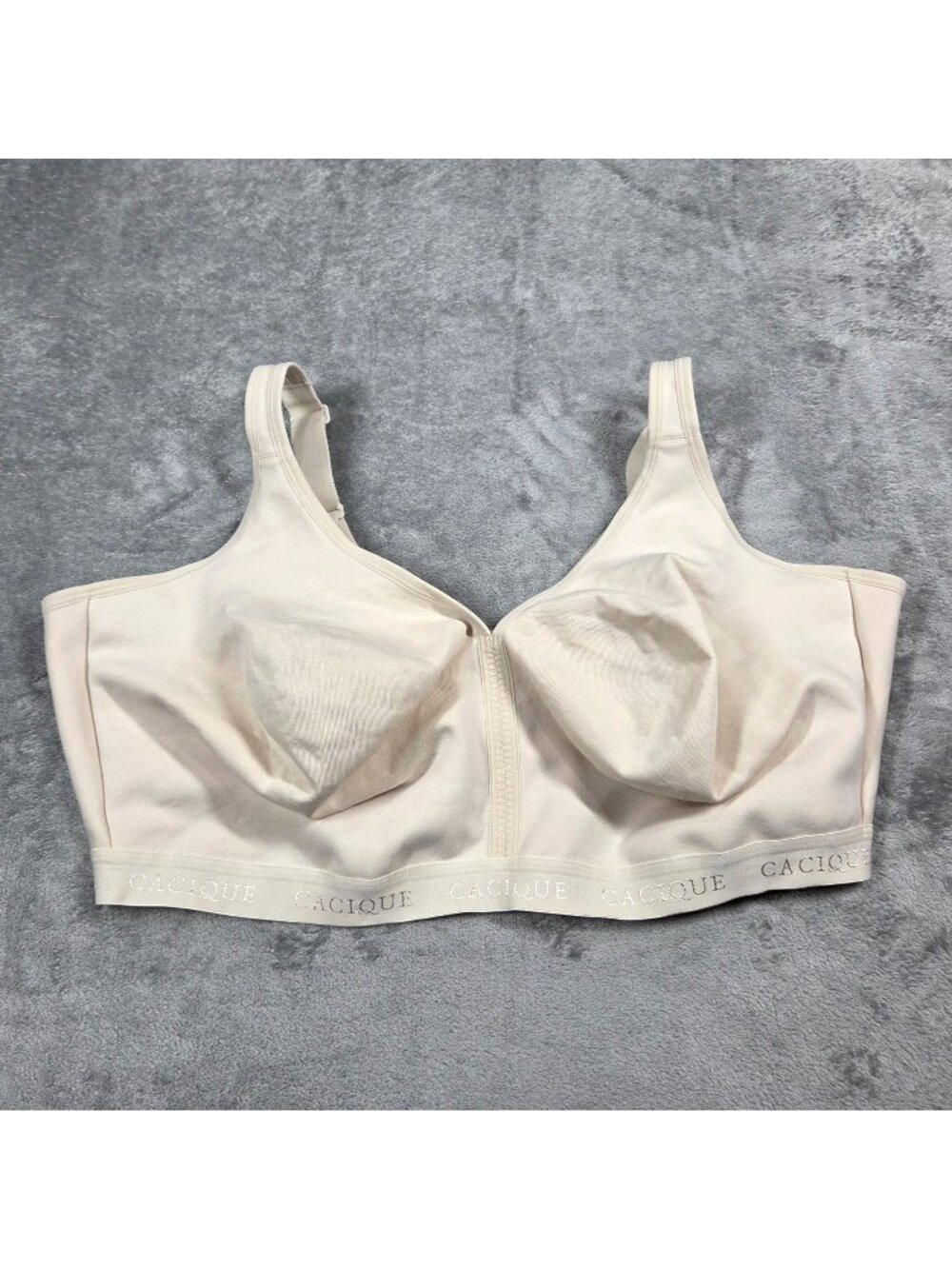Cacique Unlined Full Coverage No Wire Bra 50H Beige